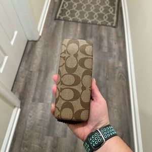 Brown Coach eyeglass case Authentic